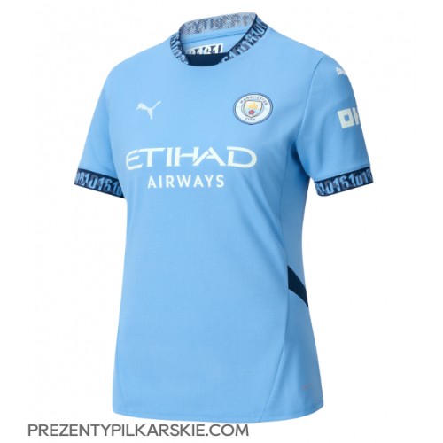 Stroje piłkarskie Manchester City Koszulka Podstawowej dla damskie 2024-25 Krótki Rękaw